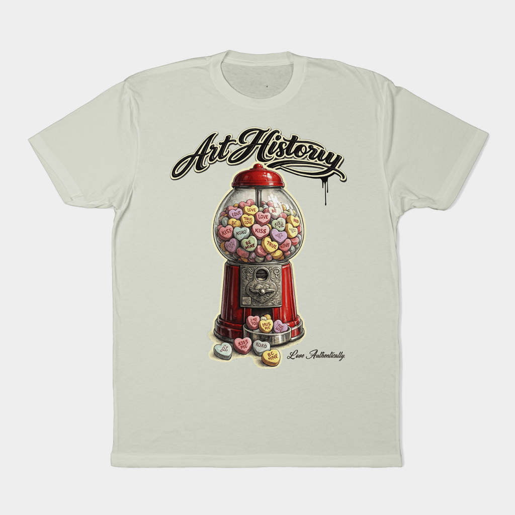 Art History 101 Merch Candy Heart Machine Shirt Birthday Gift For Sister