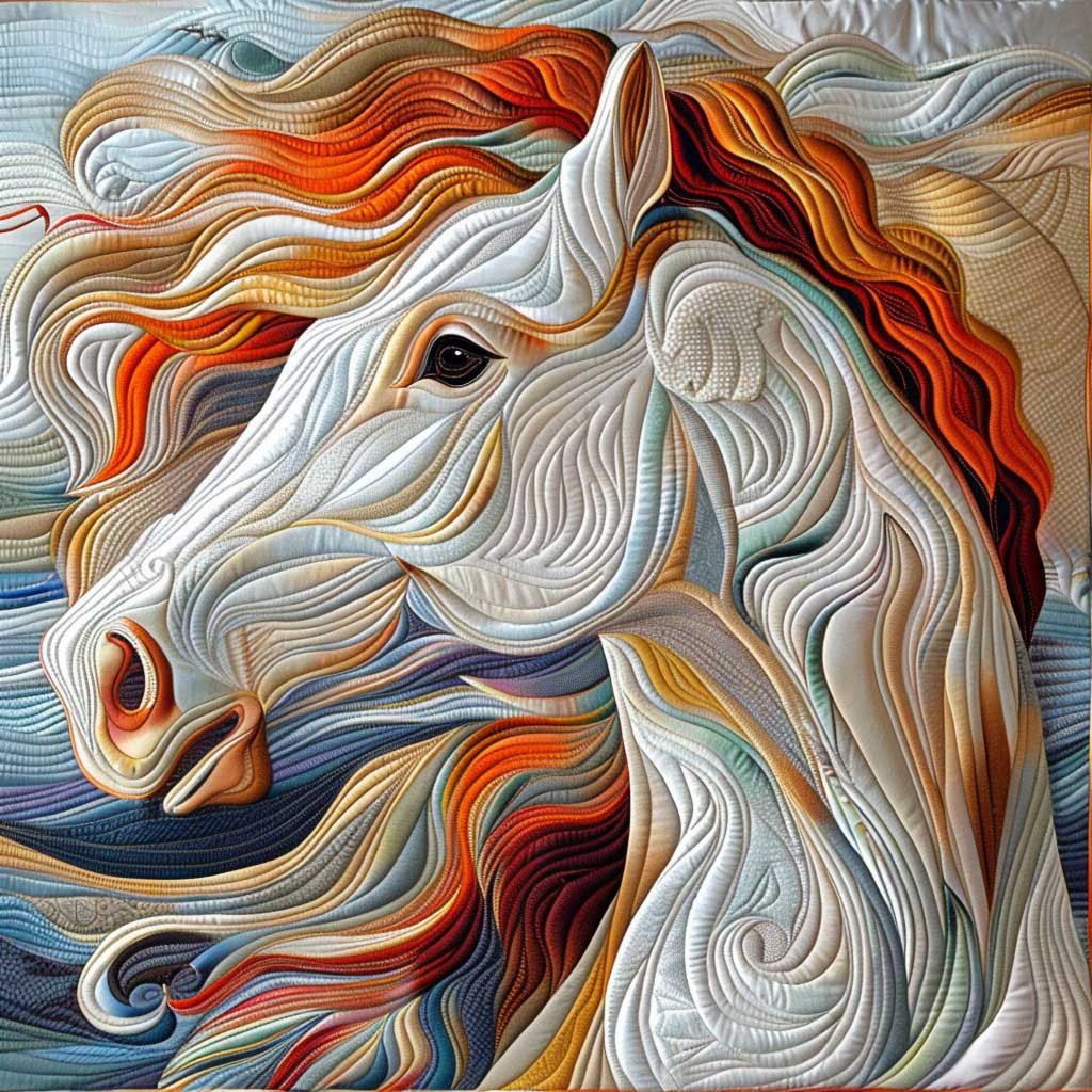 Art Horse Quilt Blanket Luxury Throw Blankets Stepdad Gifts For Father's Day