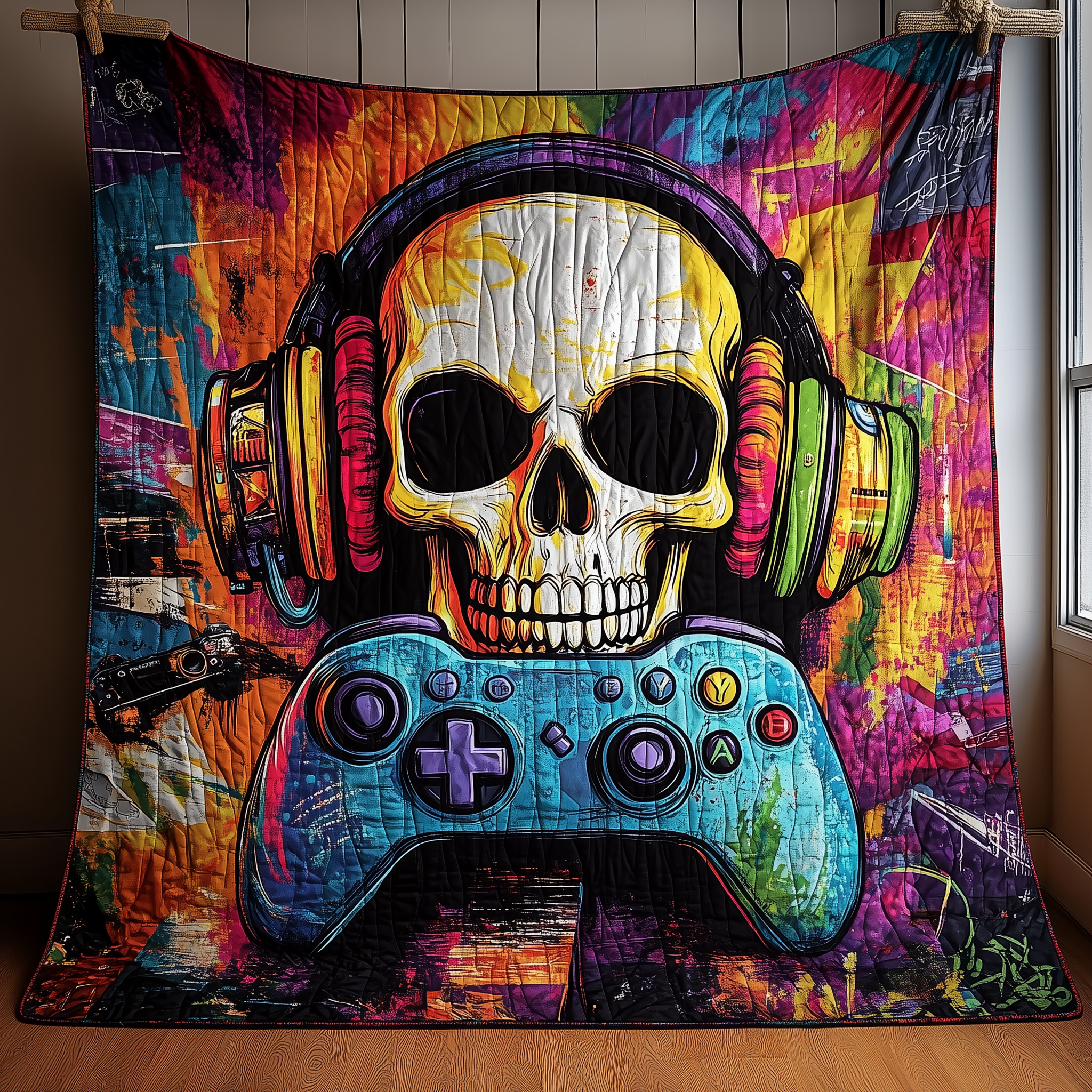 Art of Gaming Quilted Blanket Christmas Throw Blanket Christmas Presents For Him