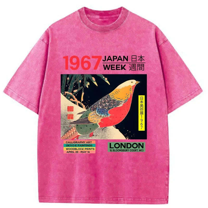 Art Studio Exhibition Japanese Washed T-Shirt Retro Humor Outfit Idea Gifts For Him