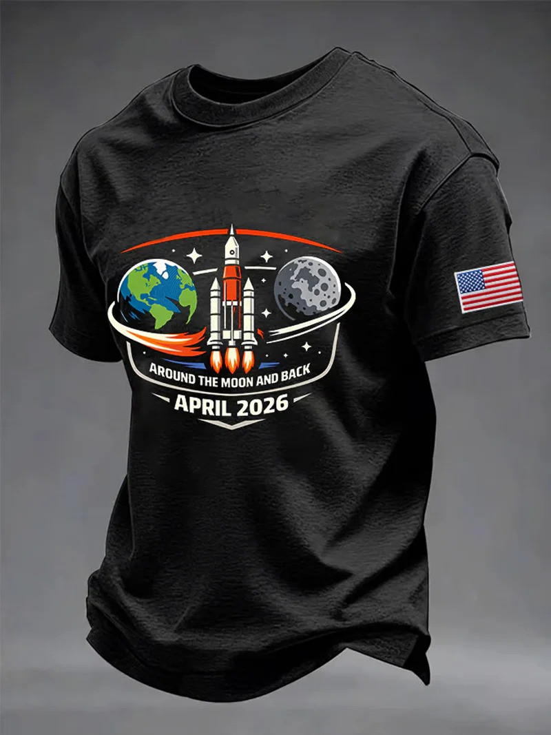 Artemis April 2026 Moon Mission T-Shirt NASA Rocket Space Exploration Clothing Gift For Fans