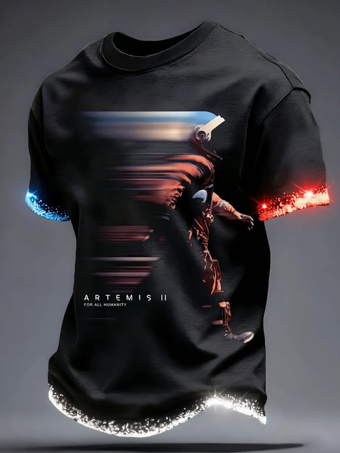 Artemis For All Humanity T-Shirt NASA Moon Mission Clothing Gift For Space Exploration