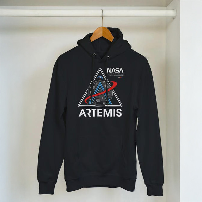 Artemis II 2026 Hoodie Moon Exploration Space Travel Apparel Gift For Astronomy Fan