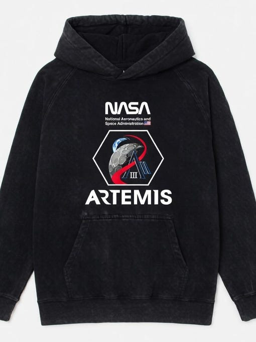 Artemis II 2026 Hoodie Space Exploration NASA Logo Merch Gift For Science Geeks