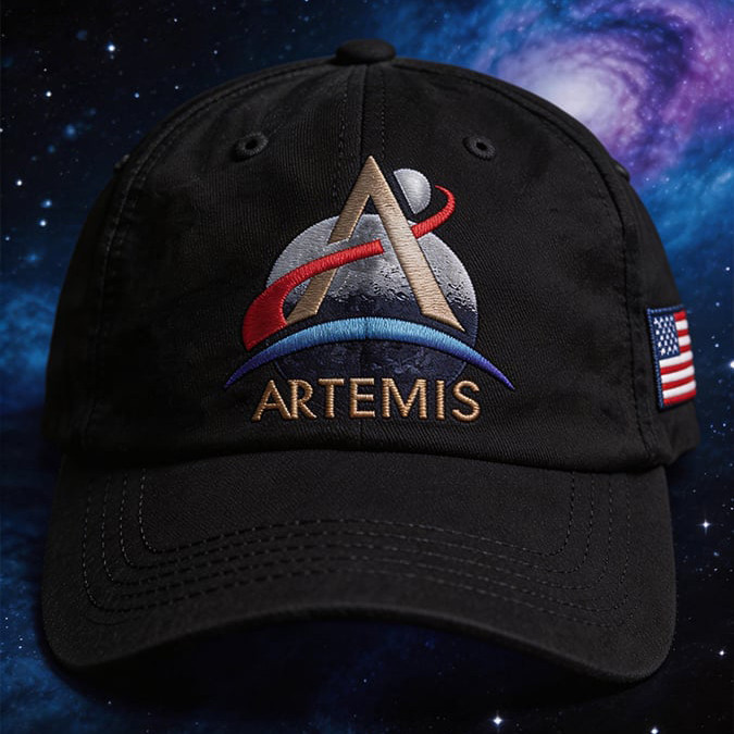 Artemis II 2026 Rocket Launch Hat American Flag NASA Moon Mission 2026 Baseball Cap
