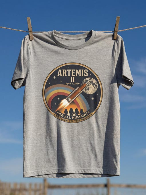 Artemis II 2026 T-Shirt Return To The Moon Merchandise Gift For NASA Enthusiasts