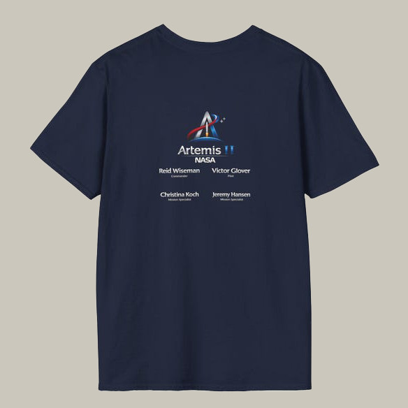 Artemis II 2026 T-Shirt Rocket Ship American Clothes NASA Fan Gift