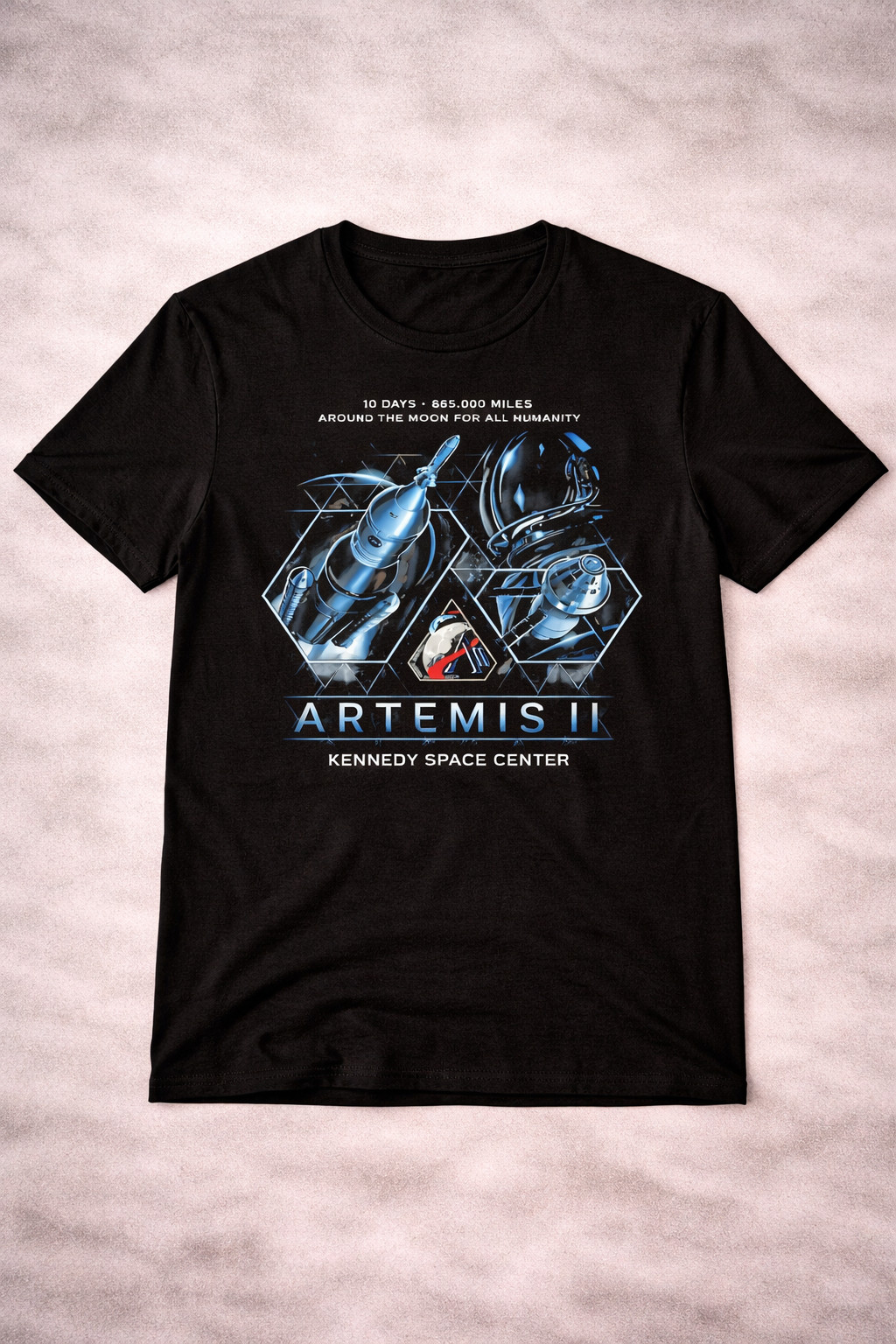 Artemis II Kennedy Space Center 10 Days T-Shirt Lunar Mission Space Exploration Merch Fans Gift