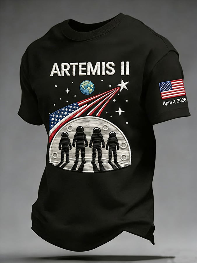 Artemis II Launch Date April 2 2026 T-Shirt NASA Moon Mission Clothing Gift For NASA Fans