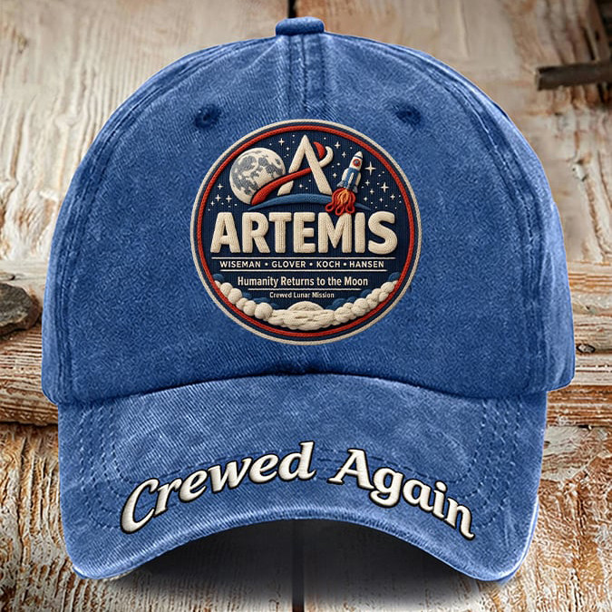 Artemis II Mission Baseball Cap Crewed Lunar Clothes Science Teacher Gift