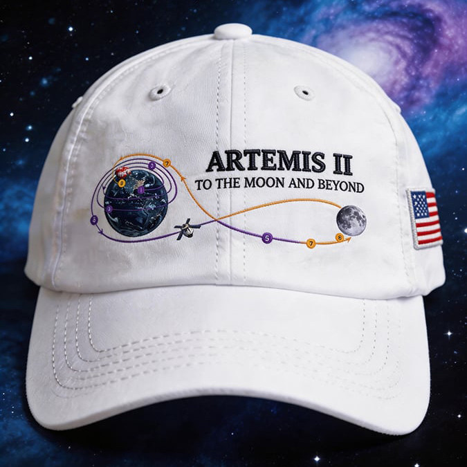 Artemis II Mission Baseball Cap Journey To The Moon Merch Gift For Universe Explorer