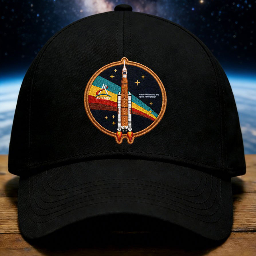 Artemis II Mission Baseball Cap Rocket Stars NASA Logo Merchandise Gift For Galaxy Dreamer