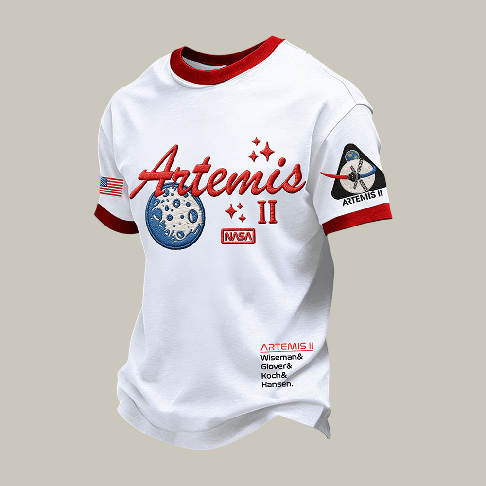 Artemis II Mission Graphic T-Shirt NASA Moon Mission 2026 Merch Good Gift For Husband