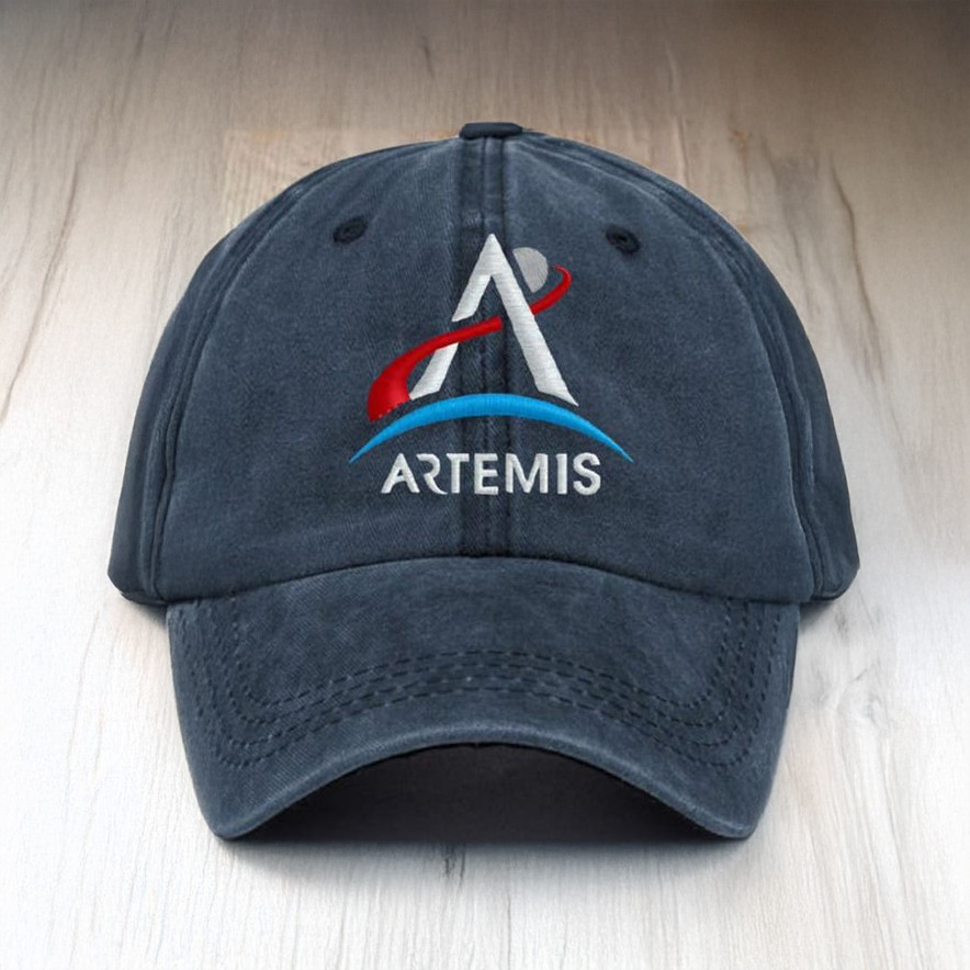 Artemis II Mission Logo Graphic Hat NASA Moon Mission 2026 Baseball Cap Gift For Astrophile
