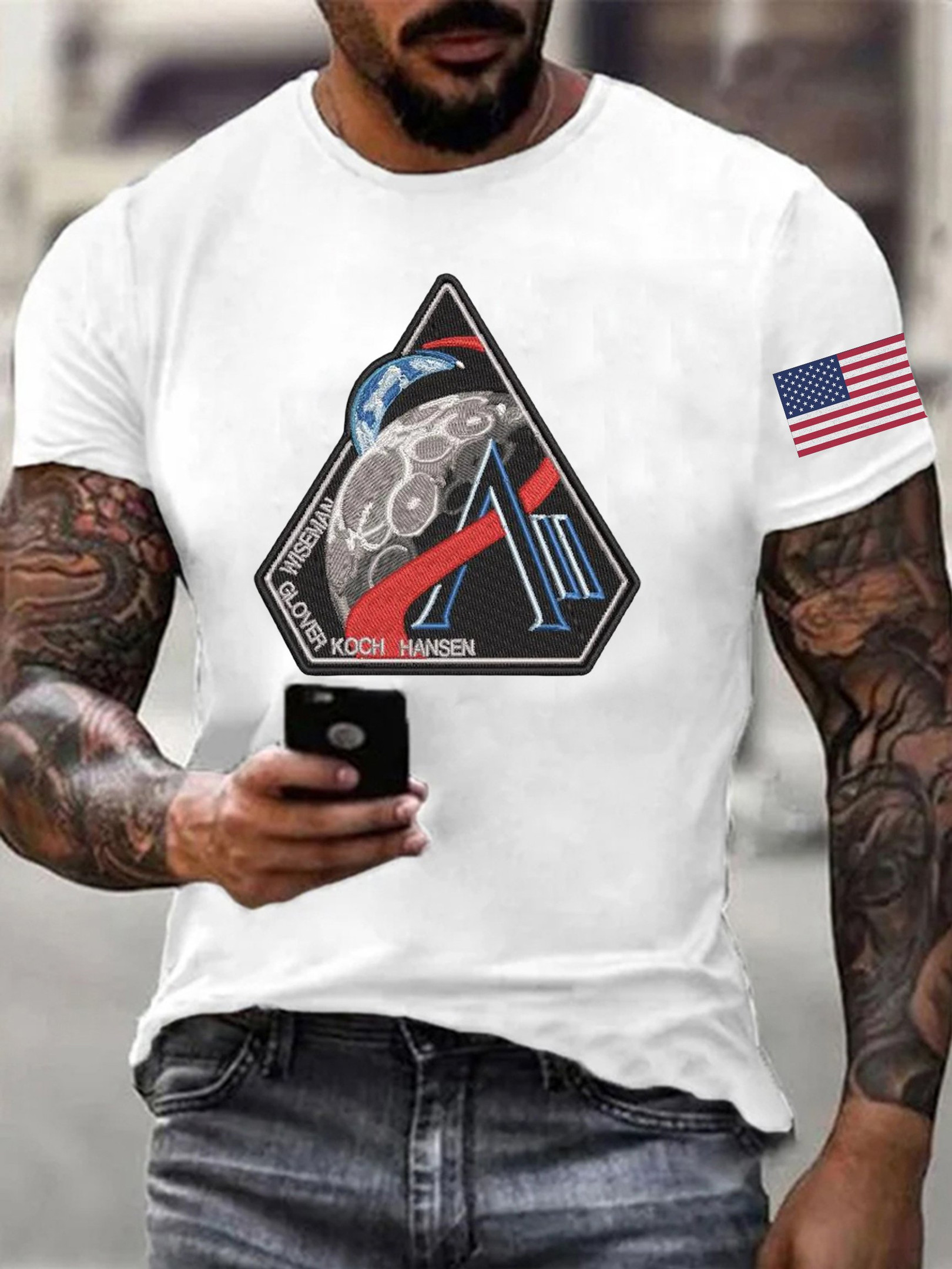 Artemis II Mission Patch T-Shirt NASA 2026 Crewed Moon Mission Clothing Gift For NASA Fan