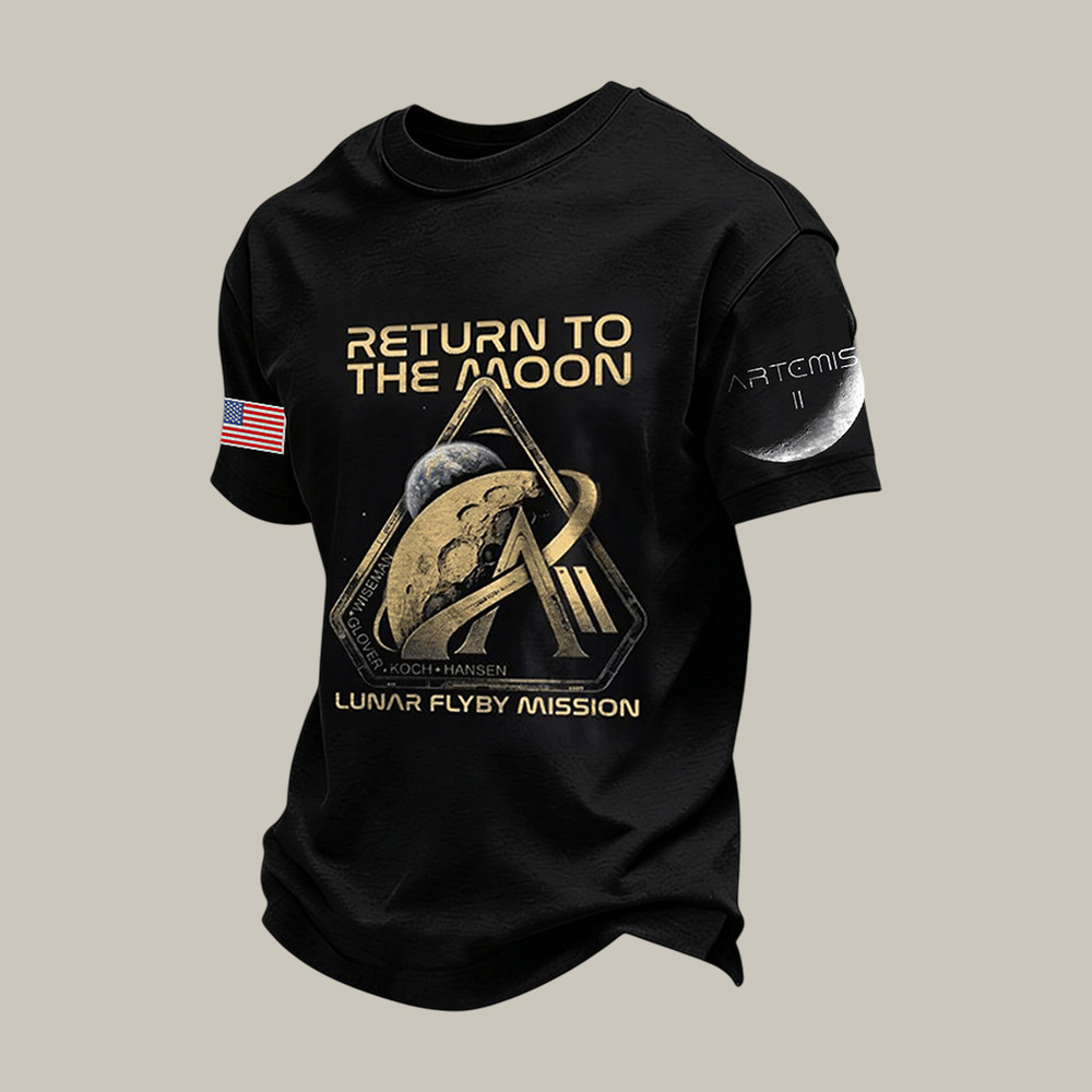 Artemis II Mission Return To The Moon T-Shirt First Lunar Flyby 2026 Shirt Gift Ideas