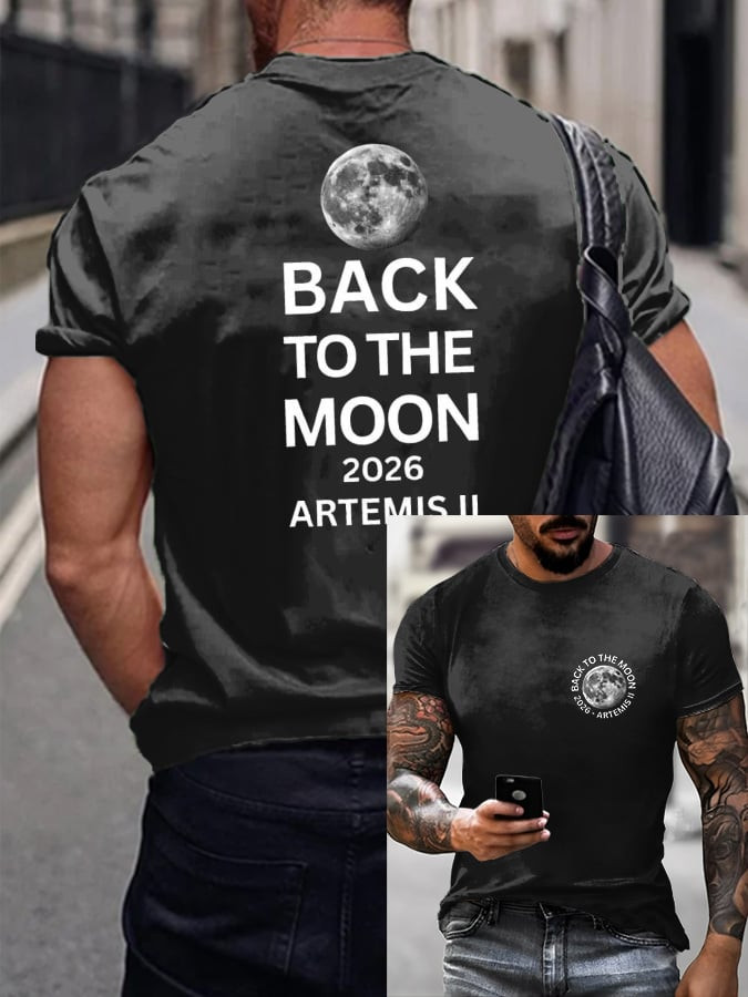 Artemis II Mission T-Shirt Back To Moon 2026 Shirt Gift For Universe Explorer