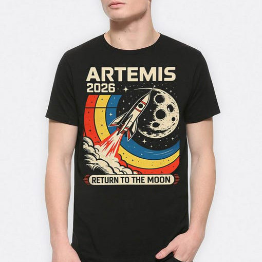 Artemis II Mission T-Shirt Return To The Moon 2026 Shirt Gift For Astronomy Fans