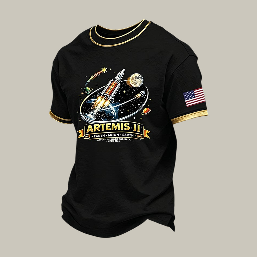 Artemis II Mission T-Shirt Rocket Launch To Moon Merch Future Astronaut Gift