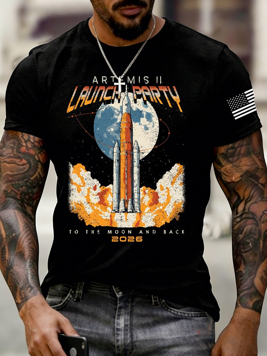 Artemis II Mission T-Shirt Rocket To The Moon Tee Gift For Science Teacher