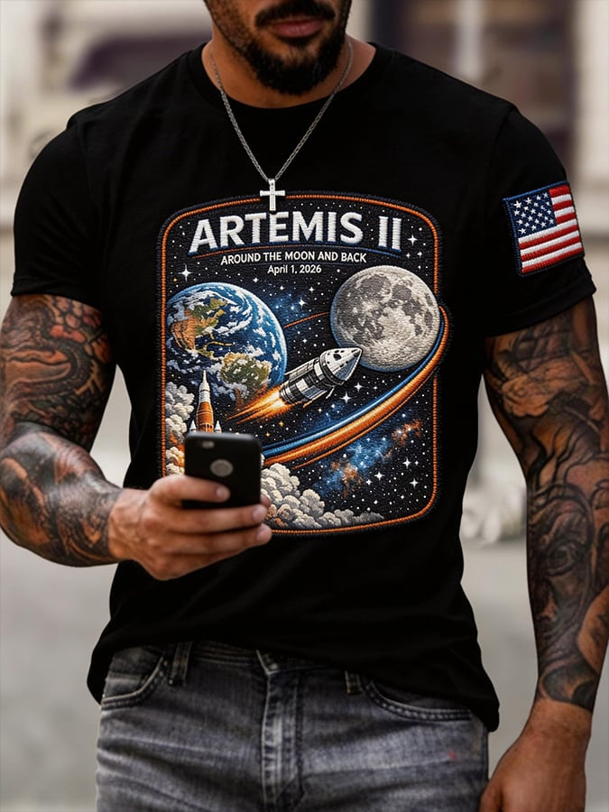 Artemis II Mission T-Shirt Space Exploration Moon Journey Merch Gift For NASA Enthusiast