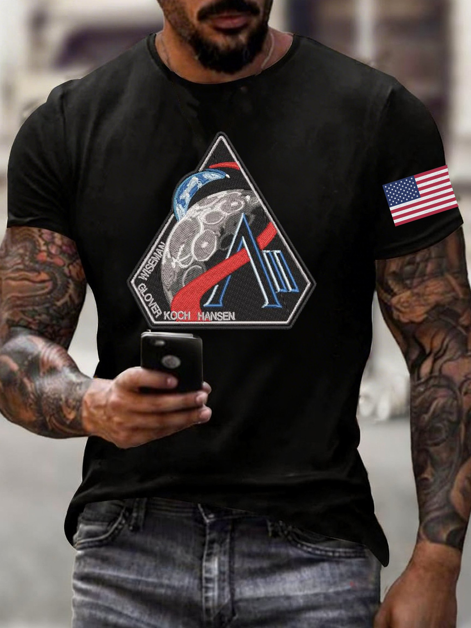 Artemis II Mission T-Shirt Space Exploration Patch Clothing Gift For NASA Enthusiast