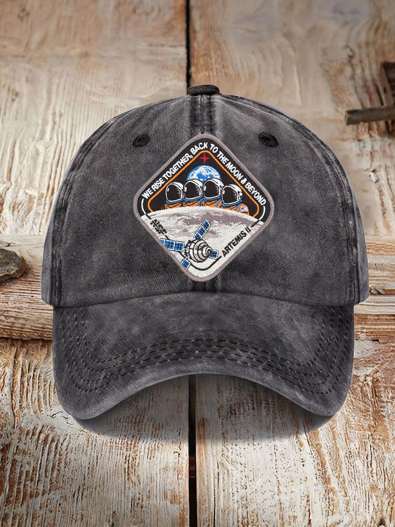 Artemis II Moon Mission Baseball Cap We Rise Together Back To The Moon Beyond Hat Gift For Men