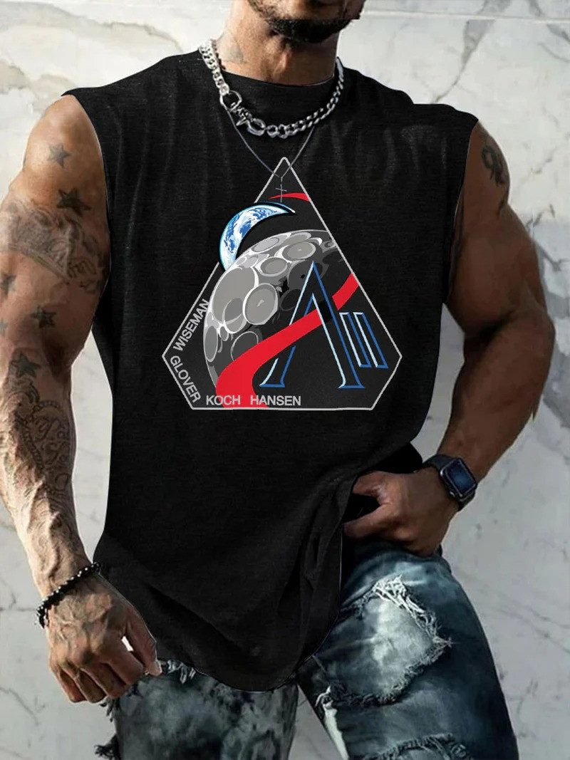 Artemis II Moon Mission Tank Top Humanity Returns To The Moon Merch Gift For Him