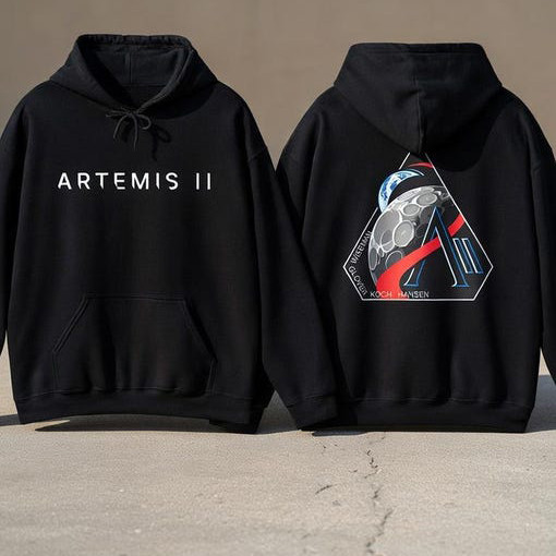 Artemis II NASA Mission Hoodie Space Exploration Clothes Gift For Science Geeks