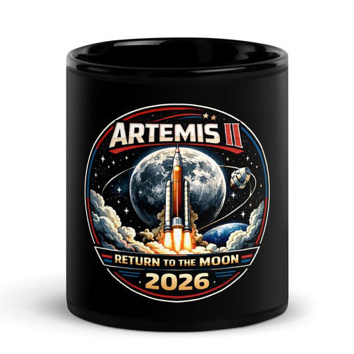 Artemis II NASA Mission Mug SLS Rocket Launch Merch Gift For Science Nerd