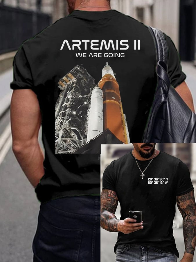 Artemis II NASA Mission T-Shirt We Are Going Clothes Gift For Universe Explorer