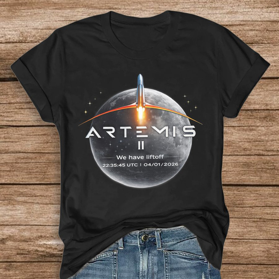 Artemis II NASA Mission T-Shirt We Have Liftoff Merchandise Gift For Science Teacher