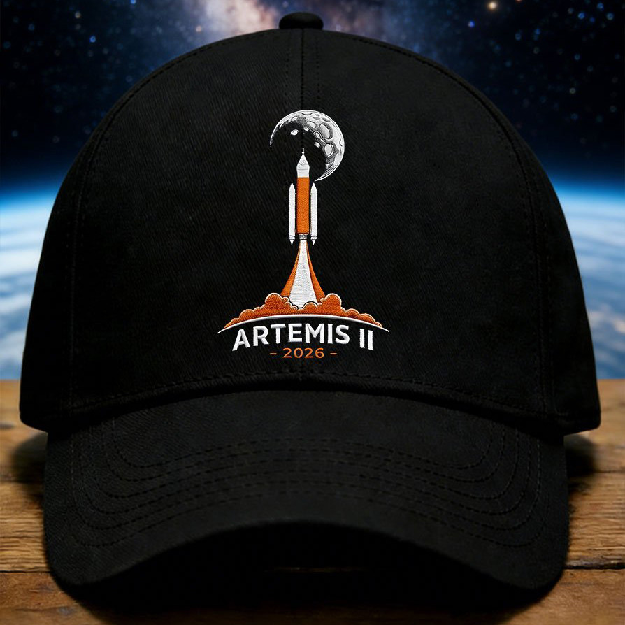 Artemis II Rocket Launch 2026 Hat Modern NASA Graphic Cap Present For Astrophiles