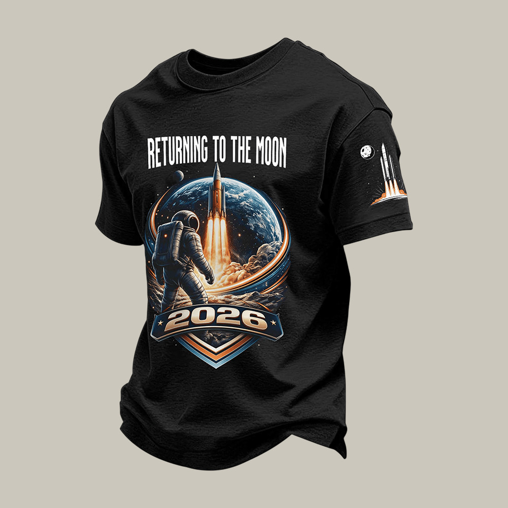 Artemis II Rocket Launch T-Shirt NASA Moon Mission 2026 Merch Cool Gift For Him