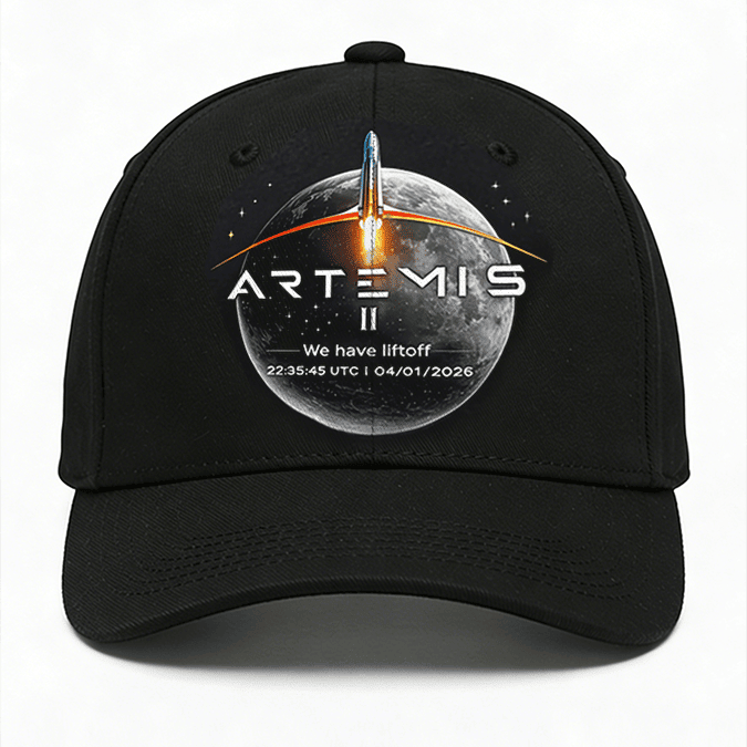 Artemis II Space Mission 2026 Hat First Lunar Flyby 2026 Baseball Cap Astrophile Present