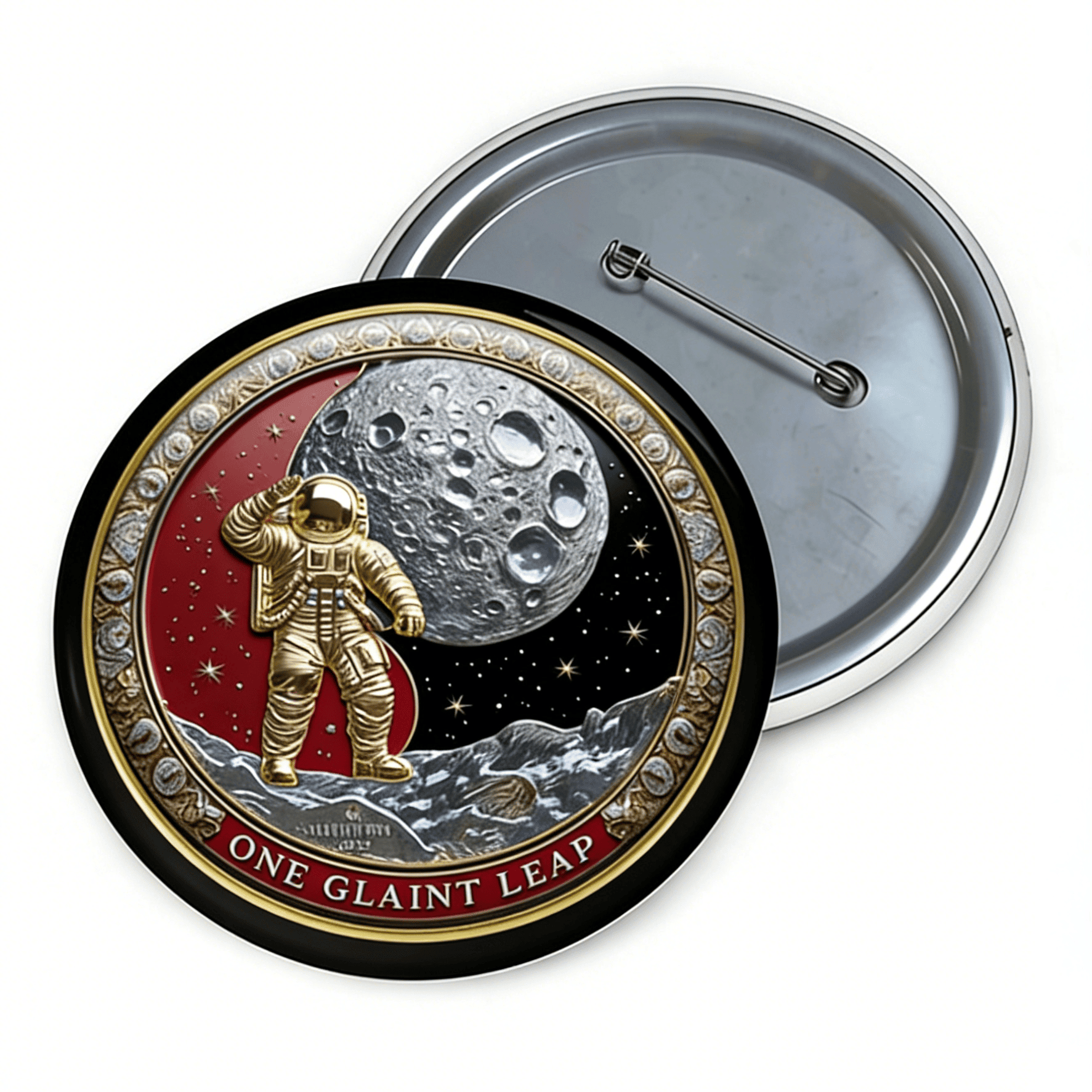 Artemis II Space Once Glaint Lead Button Artemis 2 Mission Pin Good Gift For Astrophiles