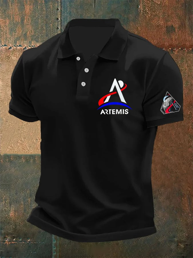 Artemis Program Polo Shirt 2026 Moon Mission Flight Apparel Astronaut Fan Gift