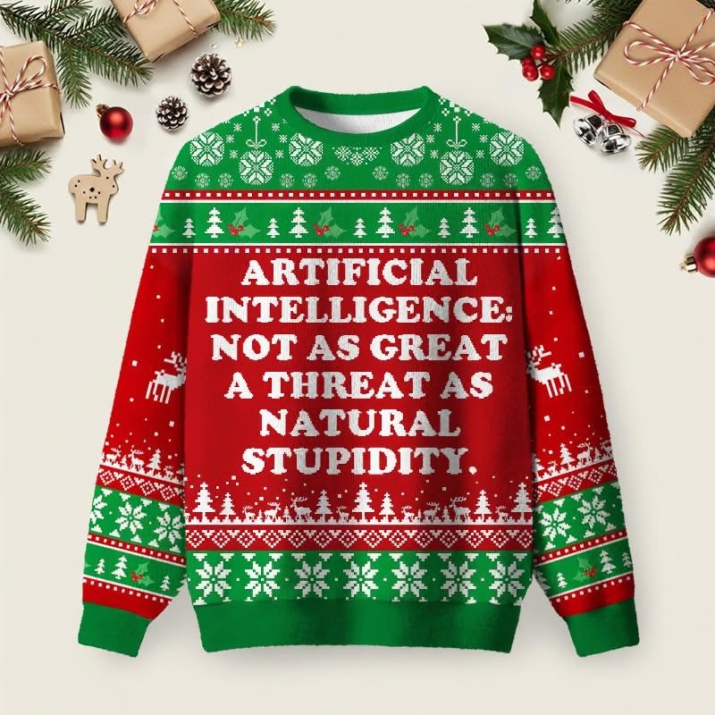 Artificial Intelligence Christmas Ugly Sweater Funny AI Holiday Jumper Xmas Gifts For Friends Artificial Intelligence Christmas Ugly Sweater Funny AI Holiday Jumper Xmas Gifts For Friends