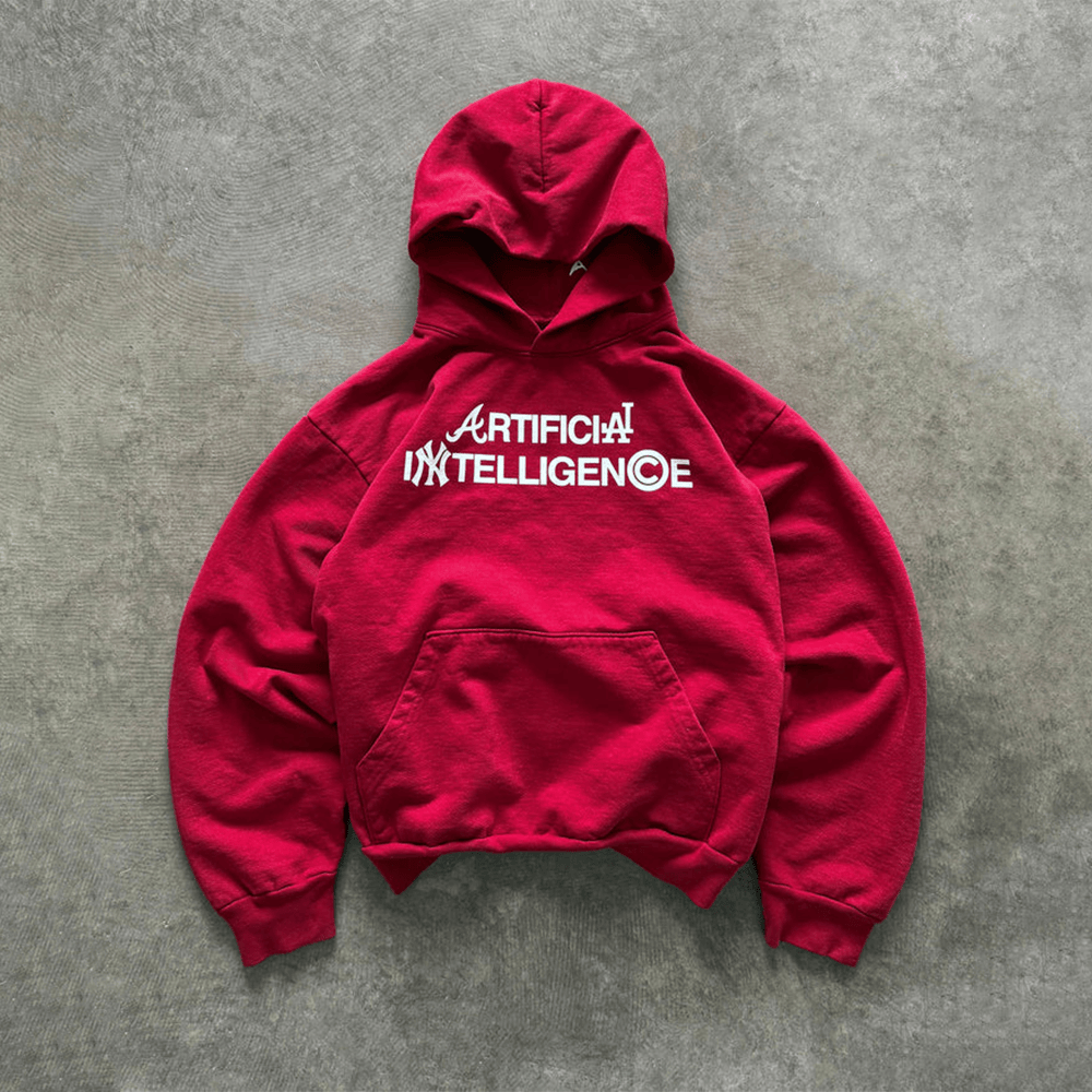 Artificial Intelligence Hoodie Red Hoodie Fathers Day Presents Artificial Intelligence Hoodie Red Hoodie Fathers Day Presents
