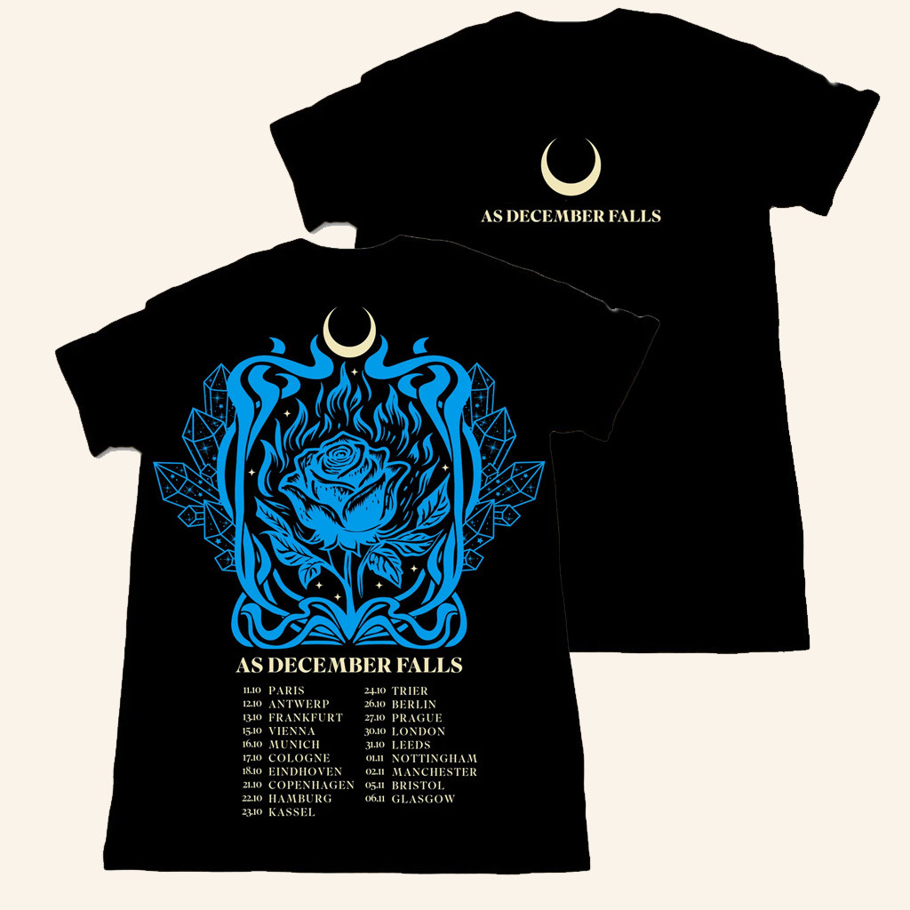 As December Falls Merch 2025 Tour T-Shirt Christmas Gift Ideas For Rock Fans