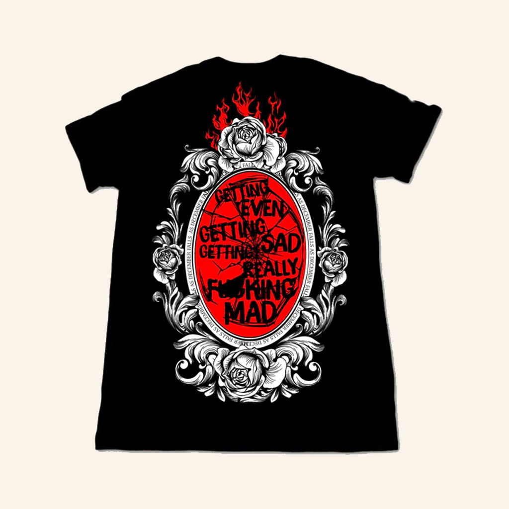 As December Falls Merch Mirror T-Shirt Gift Ideas For Rock Lovers