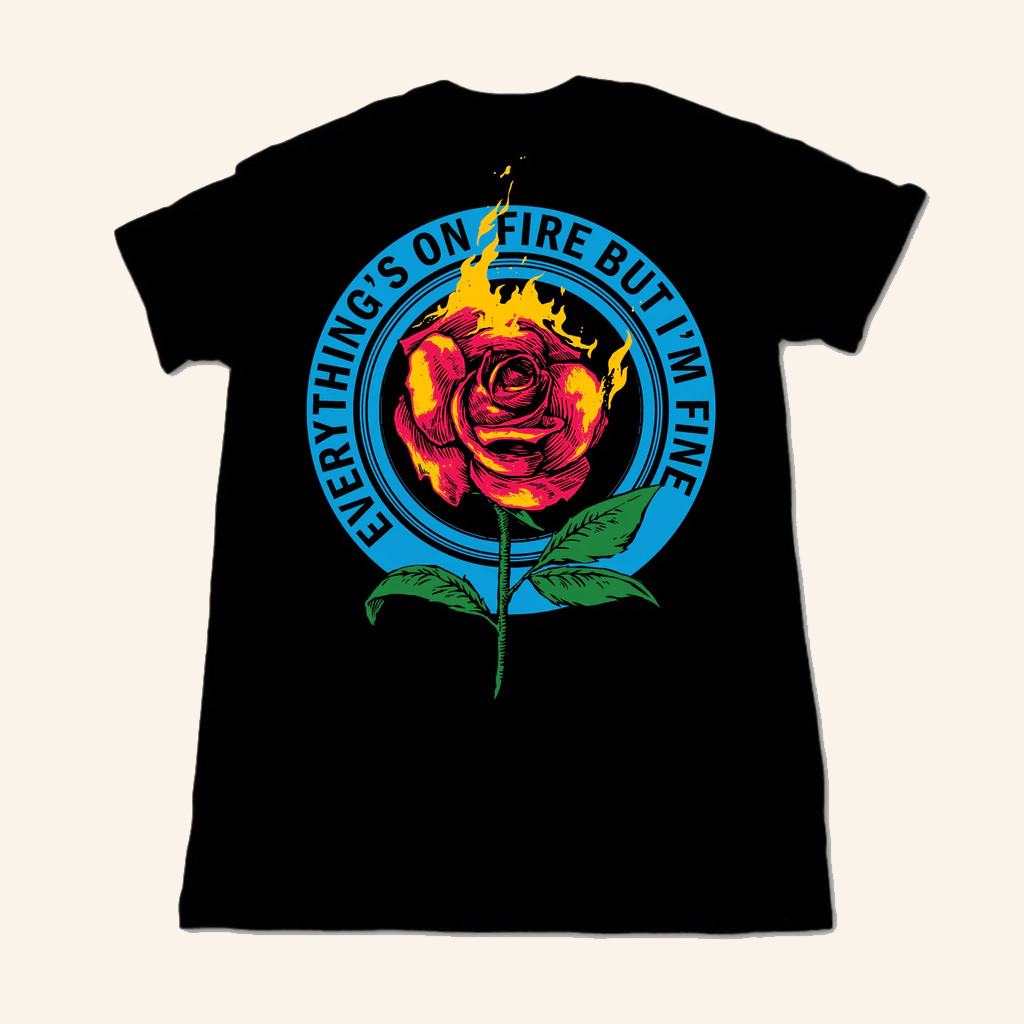 As December Falls Merch Rose T-Shirt Christmas Gift Ideas For Her