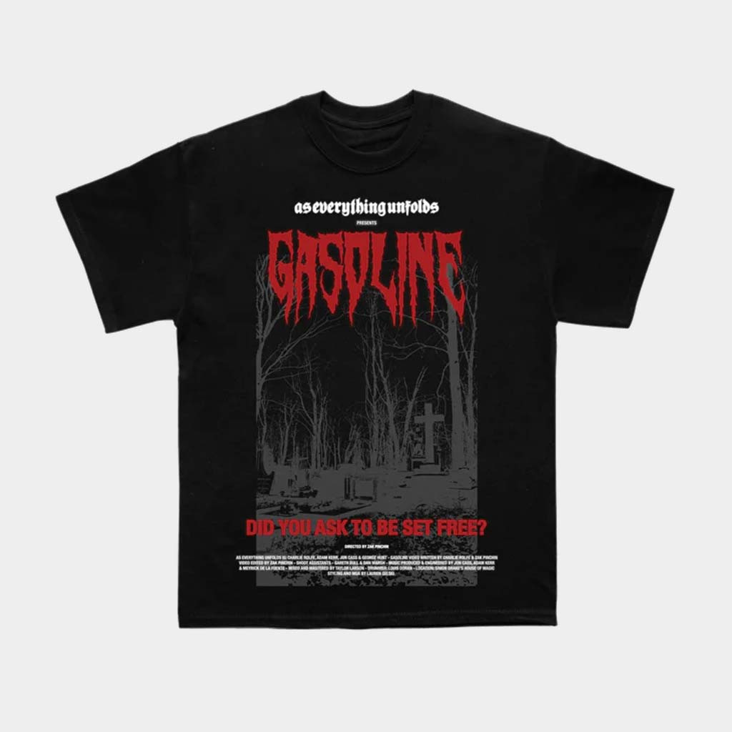 As Everything Unfolds Merch Gasoline T-Shirt Gifts For Rock Band Fans