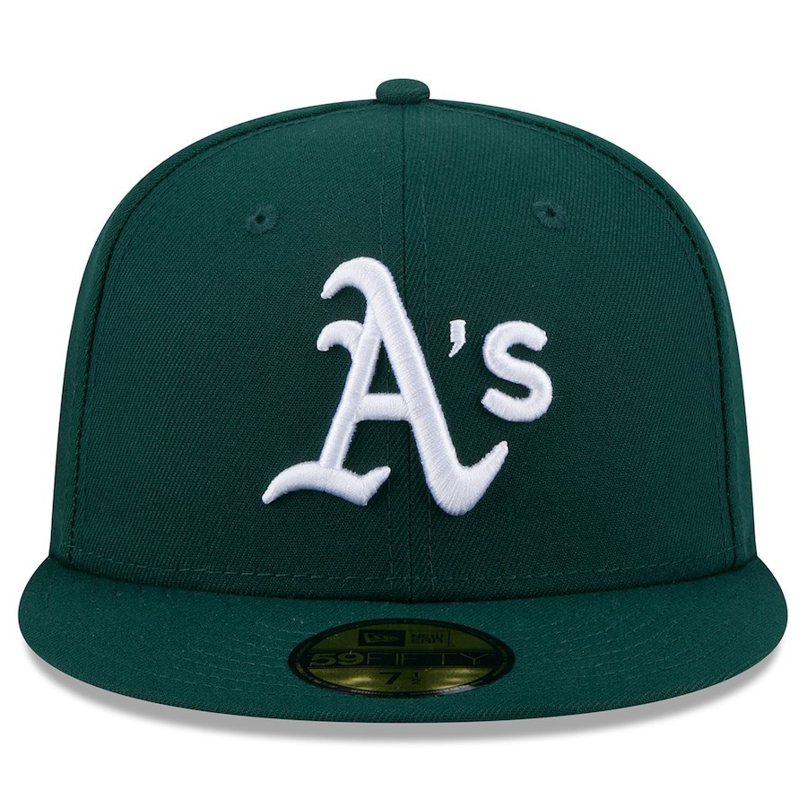 A's Hat New Era Oakland Athletics 59Fifty Fitted Cap Merch MLB Best Gifts For Baseball Fan