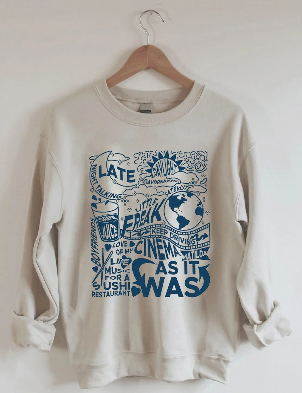 As It Was Sweatshirt Unique Xmas Holiday Clothing Cozy Gift Ideas For Sister