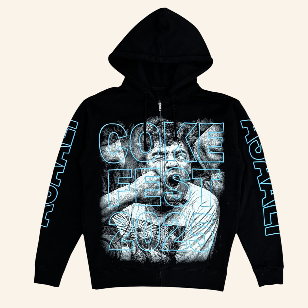 Asaali Merch Coke Fest 2025 Black Zip Hoodie Gifts For Boyfriend Asaali Merch Coke Fest 2025 Black Zip Hoodie Gifts For Boyfriend