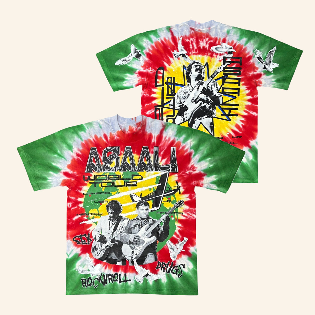 Asaali Merch World Tour Vol 2 Tie Dye T-Shirt Unique Gifts For Music Lovers Asaali Merch World Tour Vol 2 Tie Dye T-Shirt Unique Gifts For Music Lovers
