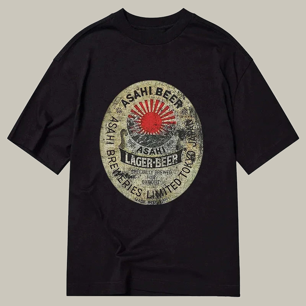 Asahi Beer Japanese Classic Shirt Funny Graphic T-Shirt Great Gifts For Brothers