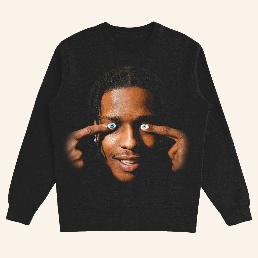 ASAP Rocky Merch ASAP Rocky Graphic Sweatshirt Gifts For Rap Lovers