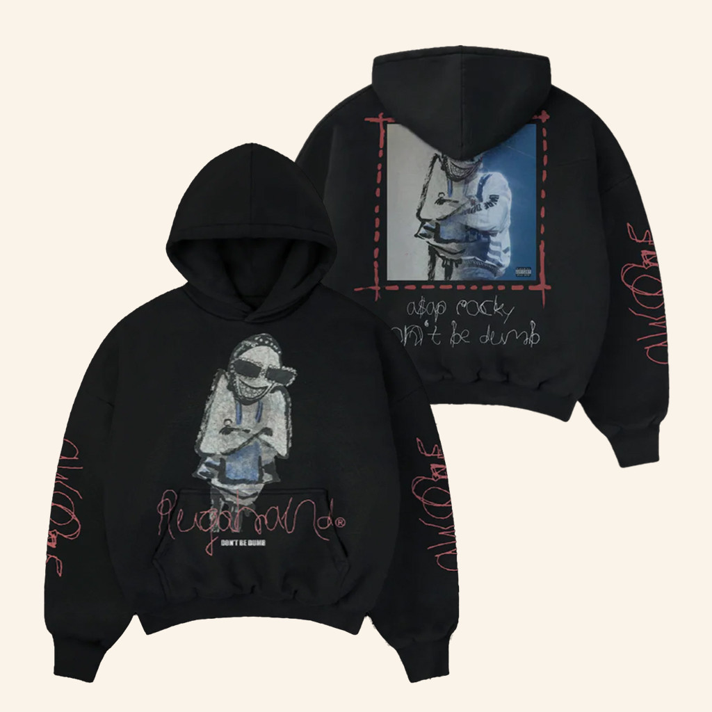 Asap Rocky Merch Rugahand Hoodie Don't Be Dumb Hoodie Gifts For Rapper Fans
